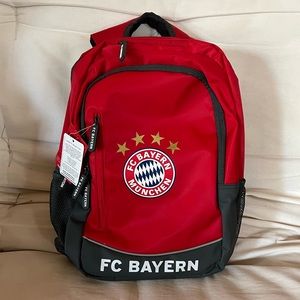 NWT Red FC Bayern Munchen Backpack & small bag